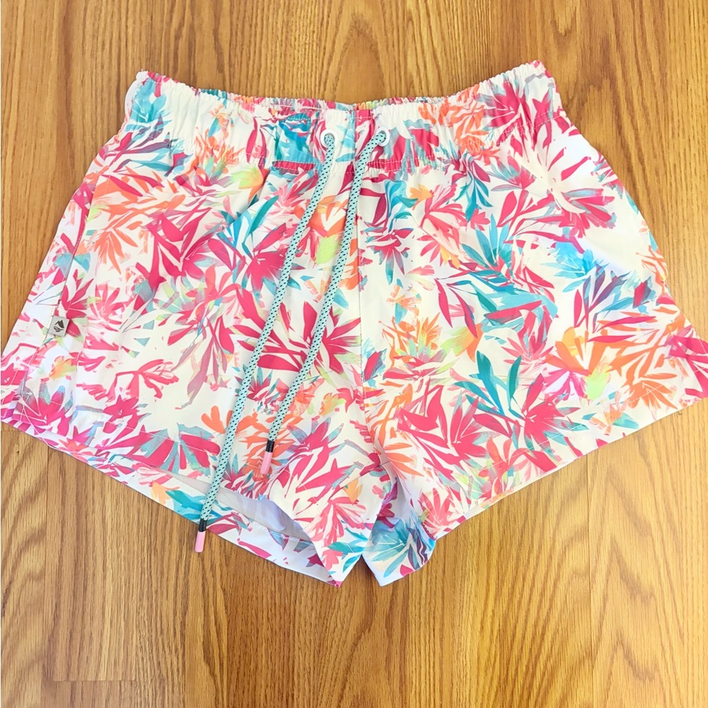 Tropical Print Women's Athletic Shorts